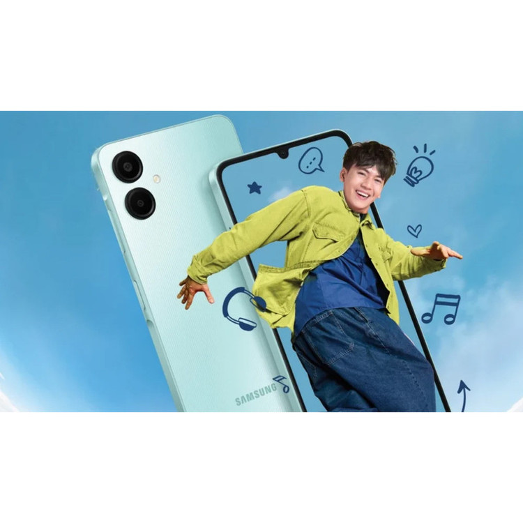 گوشی موبایل سامسونگ مدل Galaxy A06 5G دو سیم کارت 64 گیگابایت و رم 4 گیگابایت به همراه شارژر 25 وات سامسونگ