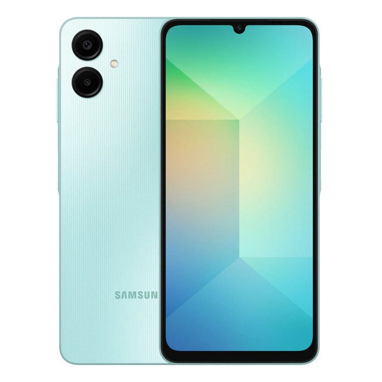 گوشی موبایل سامسونگ مدل Galaxy A06 5G دو سیم کارت 128 گیگابایت و رم 4 گیگابایت به همراه شارژر 25 وات سامسونگ