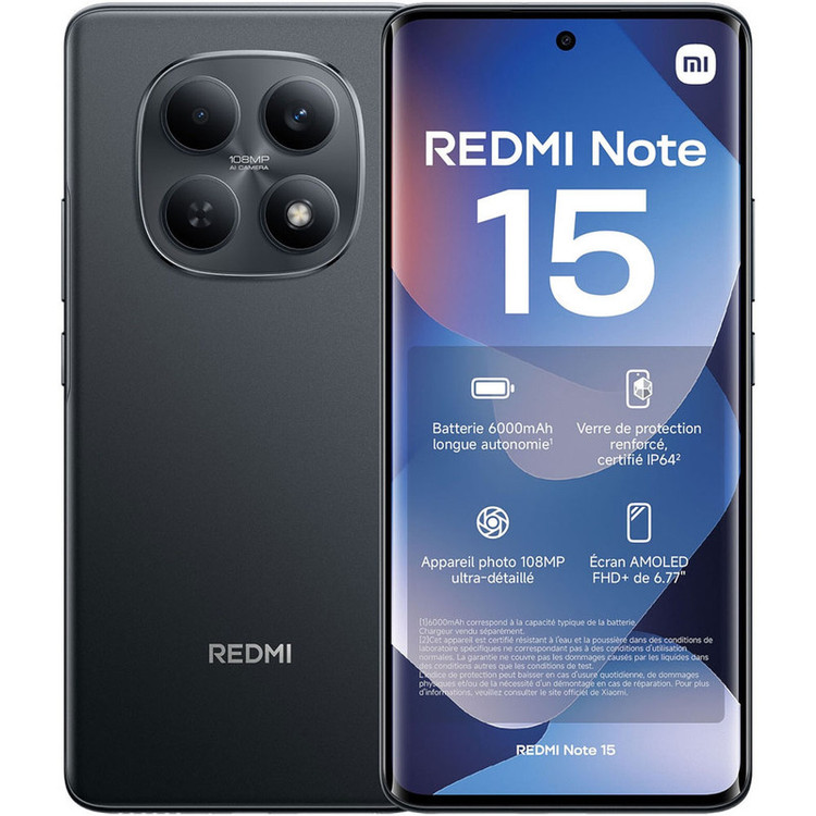 گوشی موبایل شیائومی مدل Redmi Note 15 4G دو سیم کارت ظرفیت 256 گیگابایت و رم 8 گیگابایت