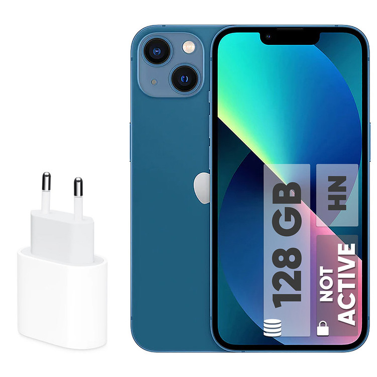 گوشی موبایل اپل مدل iPhone 13 HN تک سیم کارت ظرفیت 128 گیگابایت و رم 4 گیگابایت - نات اکتیو - به همراه شارژر