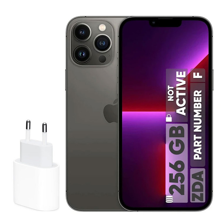 گوشی موبایل اپل مدل iPhone 13 Pro Max ZDA تک سیم کارت ظرفیت 512 گیگابایت و رم 6 گیگابایت - نات اکتیو پارت نامبر F - به همراه شارژر 20 وات اپل