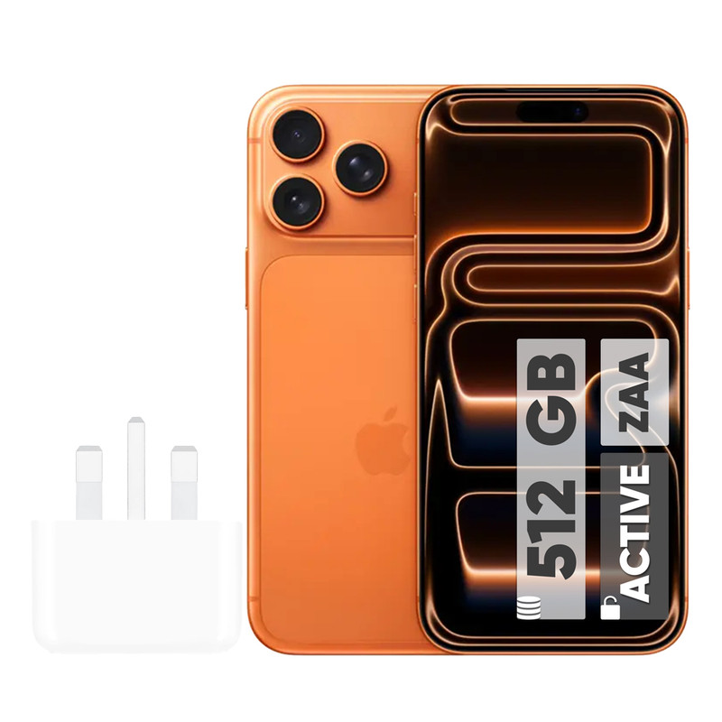 گوشی موبایل اپل مدل iPhone 17 Pro Max ZAA تک سیم کارت + eSim ظرفیت 512 گیگابایت و رم 12 گیگابایت - اکتیو  - به همراه شارژر 20 وات اپل