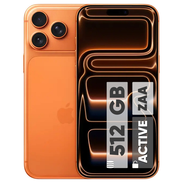 گوشی موبایل اپل مدل iPhone 17 Pro Max ZAA تک سیم کارت + eSim ظرفیت 512 گیگابایت و رم 12 گیگابایت - اکتیو - به همراه شارژر 20 وات اپل