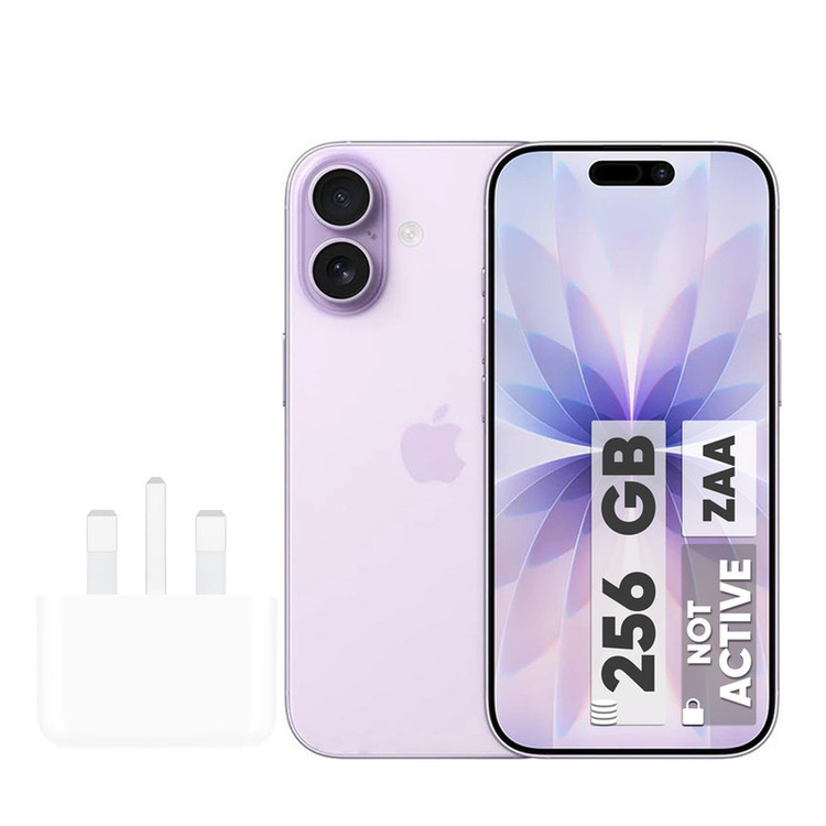 گوشی موبایل اپل مدل iPhone 17 ZAA تک سیم کارت + eSim ظرفیت 256 گیگابایت و رم 8 گیگابایت - نات اکتیو - به همراه شارژر 20 وات اپل