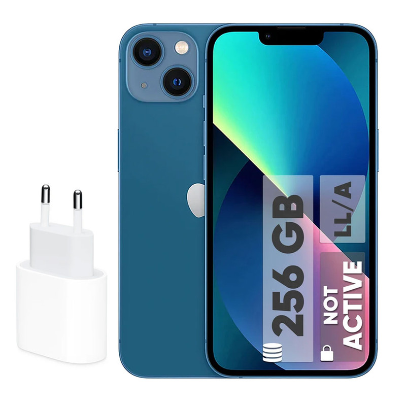 گوشی موبایل اپل مدل iPhone 13 LLA تک سیم‌ کارت ظرفیت 256 گیگابایت و رم 4 گیگابایت - نات اکتیو  - به همراه شارژر 20 وات اپل