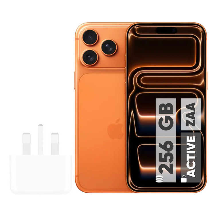 گوشی موبایل اپل مدل iPhone 17 Pro Max ZAA تک سیم کارت + eSim ظرفیت 256 گیگابایت و رم 12 گیگابایت - اکتیو - به همراه شارژر 20 وات اپل