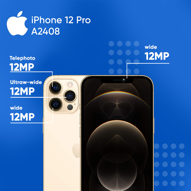 گوشی موبایل اپل مدل iPhone 12 Pro A2408 دو سیم کارت ظرفیت 256 گیگابایت و 6 گیگابایت رم - نات اکتیو