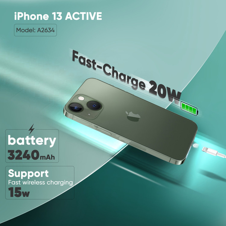 گوشی موبایل اپل مدل iPhone 13 A2634 دو سیم کارت ظرفیت 256 گیگابایت و رم 4 گیگابایت - اکتیو