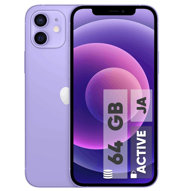 گوشی موبایل اپل مدل iPhone 12 JA تک سیم کارت ظرفیت 64 گیگابایت و رم 4 گیگابایت - اکتیو
