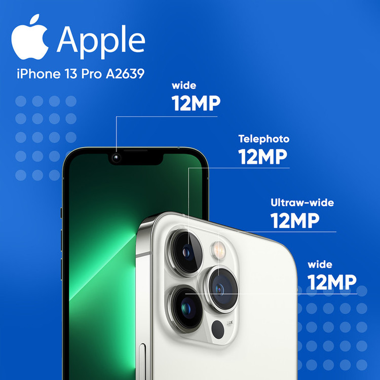گوشی موبایل اپل مدل iPhone 13 Pro A2639 دو سیم کارت ظرفیت 128 گیگابایت و 6 گیگابایت رم - نات اکتیو