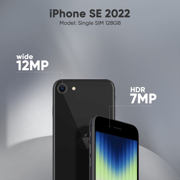 گوشی موبایل اپل مدل iPhone SE 2022 JA تک سیم کارت ظرفیت 64 گیگابایت و رم 4 گیگابایت - اکتیو