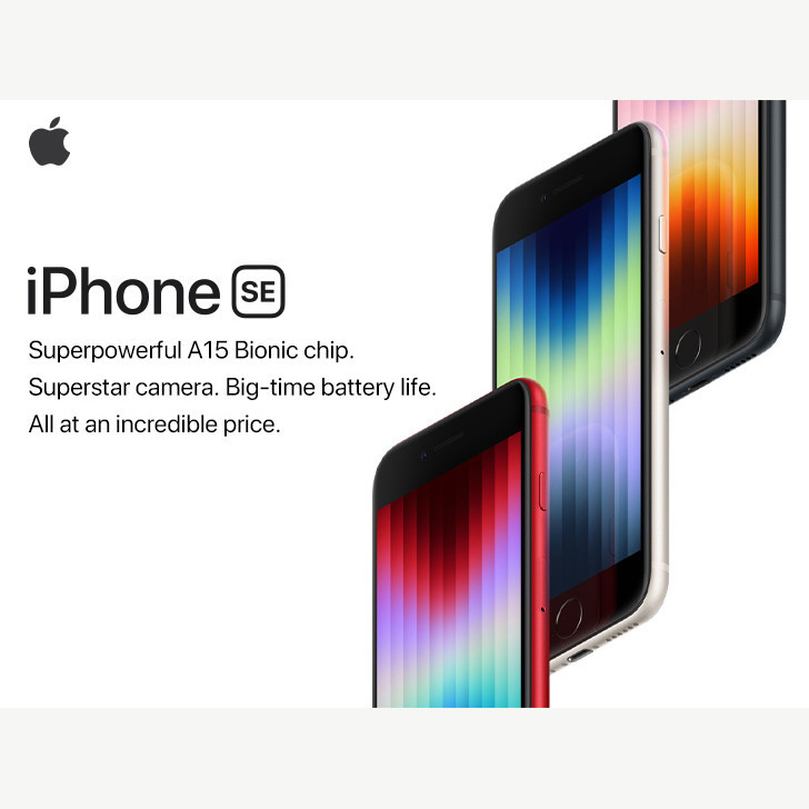 گوشی موبایل اپل مدل iPhone SE 2022 LLA تک سیم کارت ظرفیت 128 گیگابایت و رم 4 گیگابایت - نات اکتیو